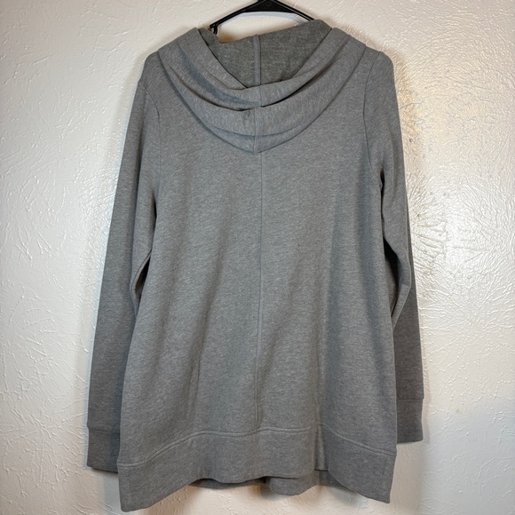 NWT Motherhood Maternity Women LS Hooded Sweatshirt Size M "Love At First Kick" - Picture 7 of 12
